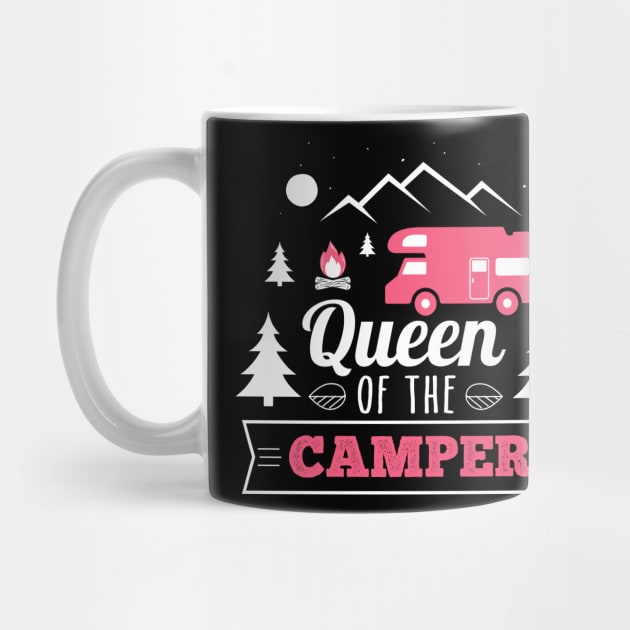 Queen Of The Camper Funny Camping Gift by stayilbee